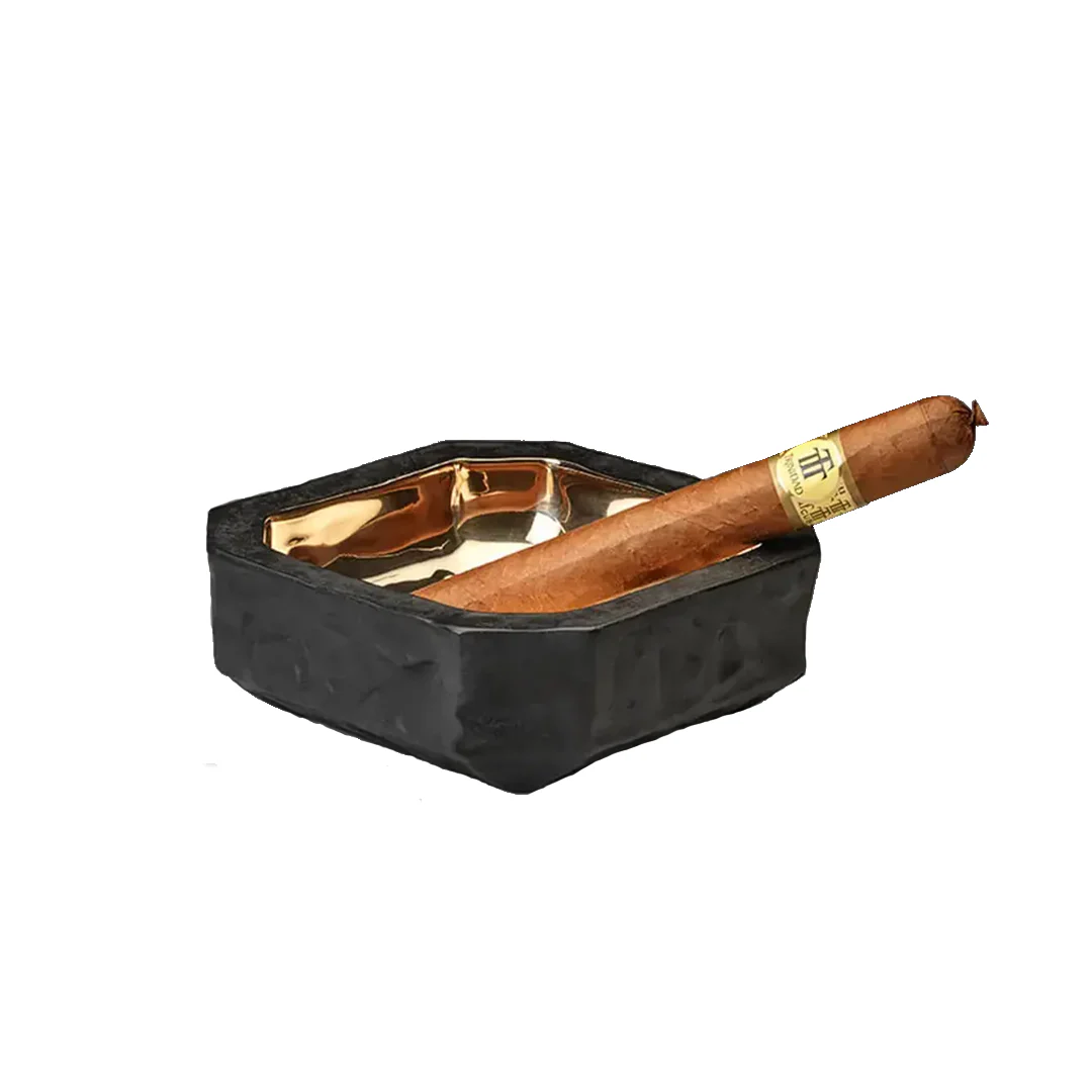 Eaglador Cast Bronze Hexagonal Ashtray - Image 2