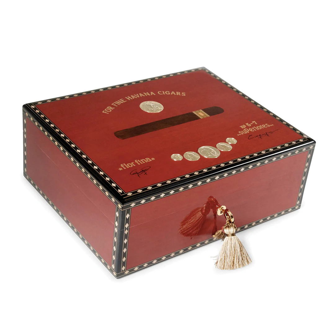 Elie Bleu Medals Red Sycamore - 75 Count Humidor