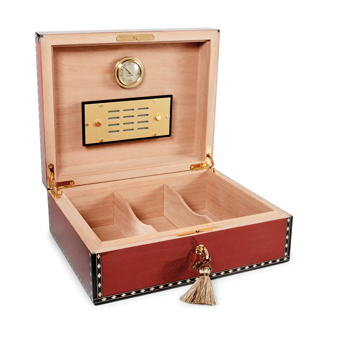 Elie Bleu Medals Red Sycamore - 75 Count Humidor - Image 2