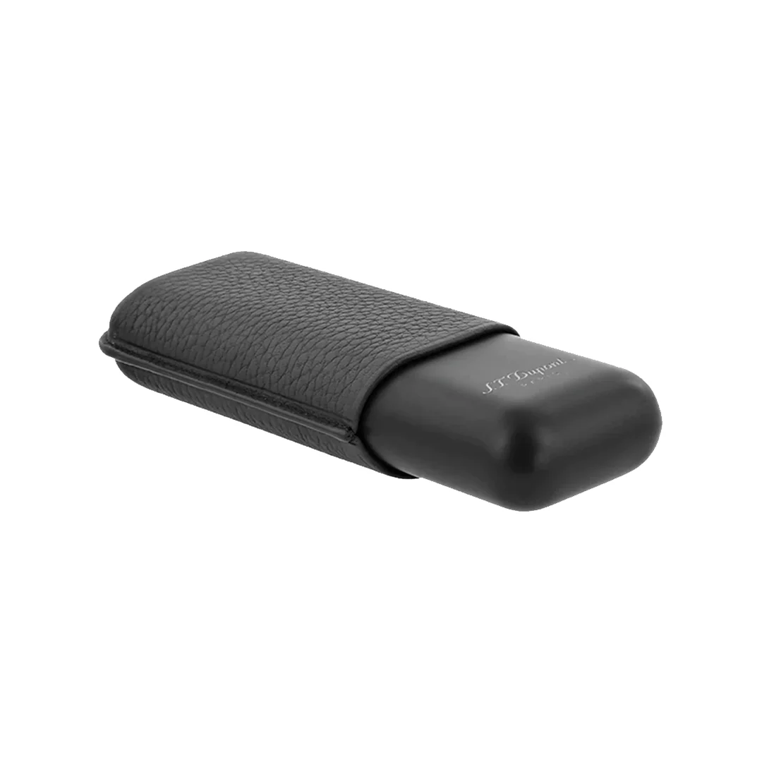 S.T. Dupont Black Grain & Matt Black 2 Cigar Case - Image 3
