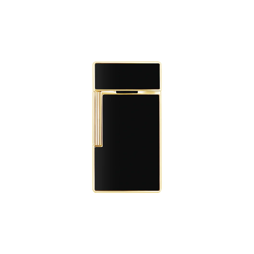 S.T. Dupont Lacquered Black & Gold Biggy Lighter - Image 4