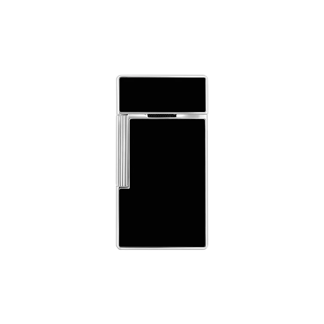 S.T. Dupont Lacquered Black & Silver Biggy Lighter - Image 4