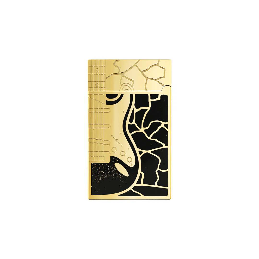 S.T. Dupont Ligne 2 Fender Black & Gold Lighter - Image 5