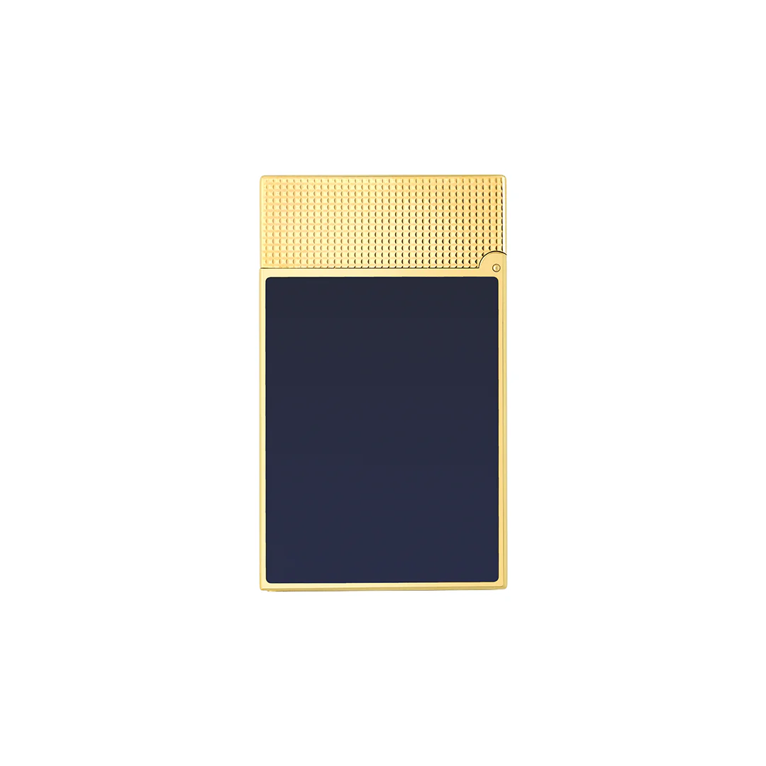 S.T. Dupont Ligne 2 Micro Diamond Head Gold & Blue Lacquer - Image 5