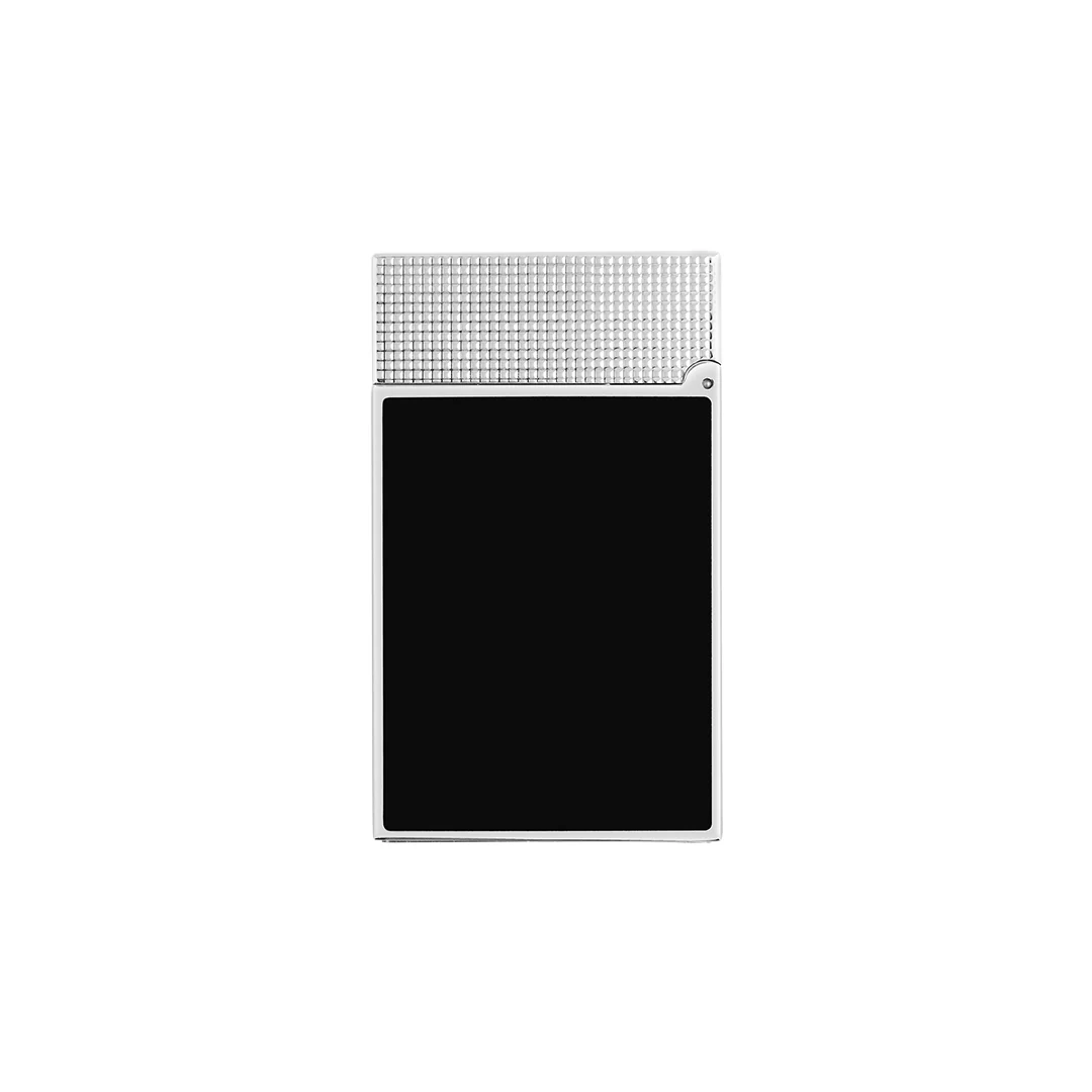 S.T. Dupont Ligne 2 Micro Diamond Head Platinum & Black Lacquer - Image 5