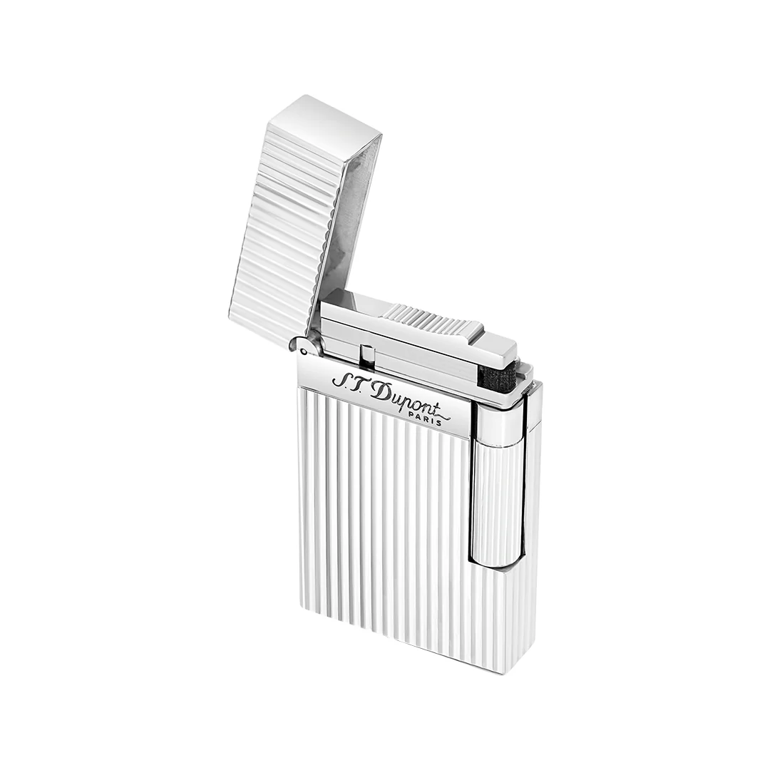 S.T. Dupont Ligne 2 Silver Vertical Lines - Image 2
