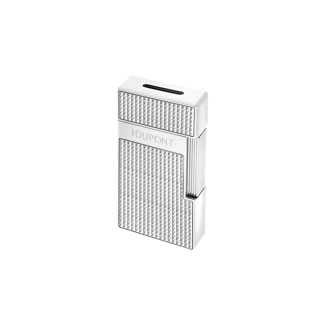 S.T. Dupont Silver Diamondhead Biggy Lighter - Image 2