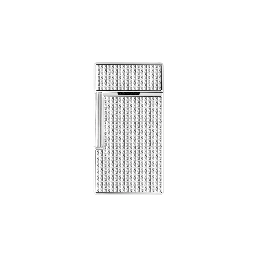 S.T. Dupont Silver Diamondhead Biggy Lighter - Image 4